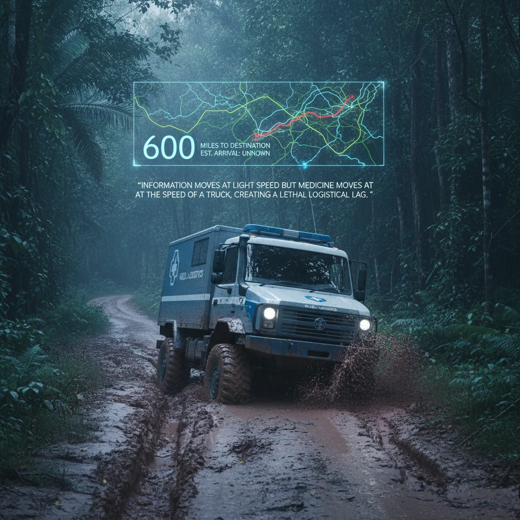Why does the Ebola crisis move by truck while alerts move by light?